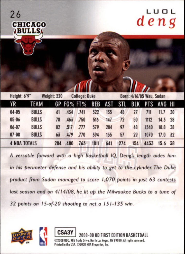 2008-09 Upper Deck First Edition Basketball Card Pick - Picture 43 of 361
