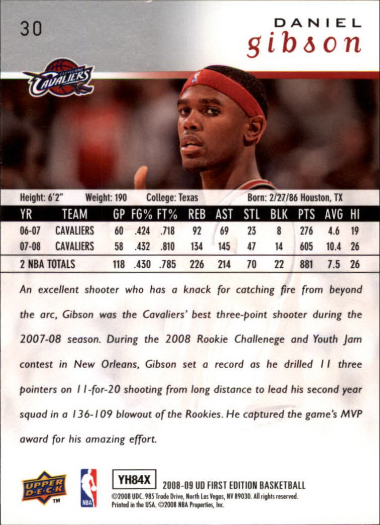 2008-09 Upper Deck First Edition Basketball Card Pick - Picture 51 of 361