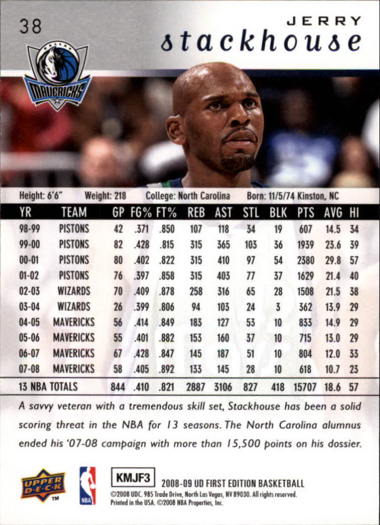 2008-09 Upper Deck First Edition Basketball Card Pick - Picture 63 of 361