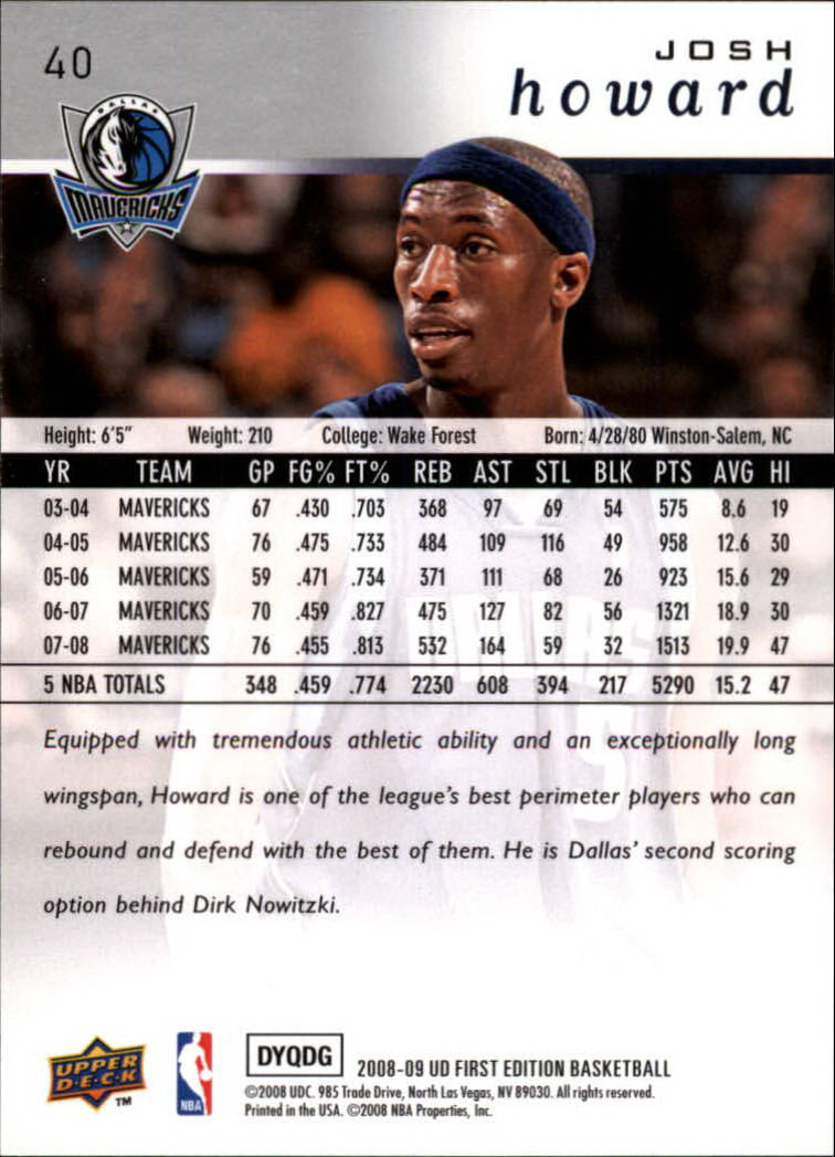 2008-09 Upper Deck First Edition Basketball Card Pick - Picture 65 of 361