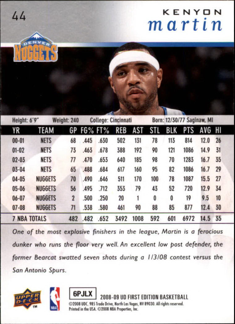2008-09 Upper Deck First Edition Basketball Card Pick - Picture 71 of 361