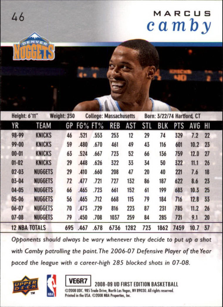 2008-09 Upper Deck First Edition Basketball Card Pick - Picture 73 of 361