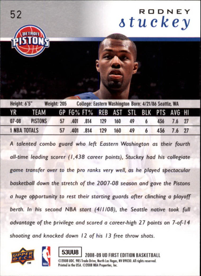 2008-09 Upper Deck First Edition Basketball Card Pick - Picture 85 of 361