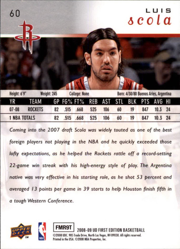 2008-09 Upper Deck First Edition Basketball Card Pick - Picture 97 of 361