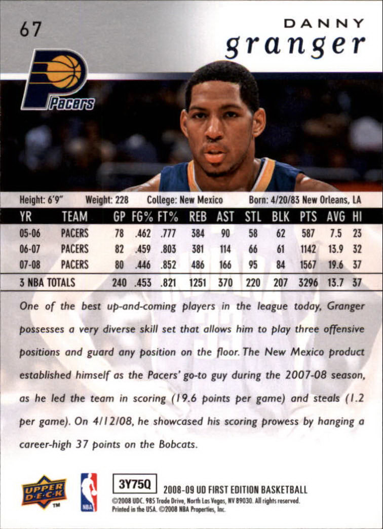 2008-09 Upper Deck First Edition Basketball Card Pick - Picture 107 of 361
