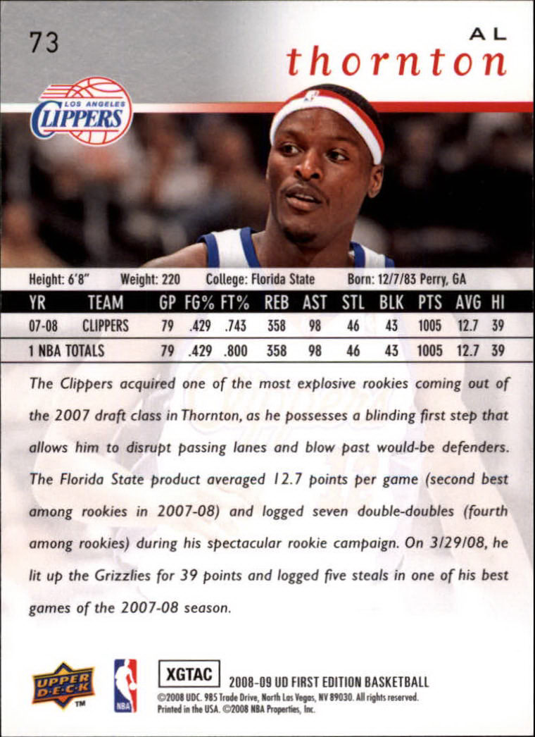 2008-09 Upper Deck First Edition Basketball Card Pick - Picture 119 of 361