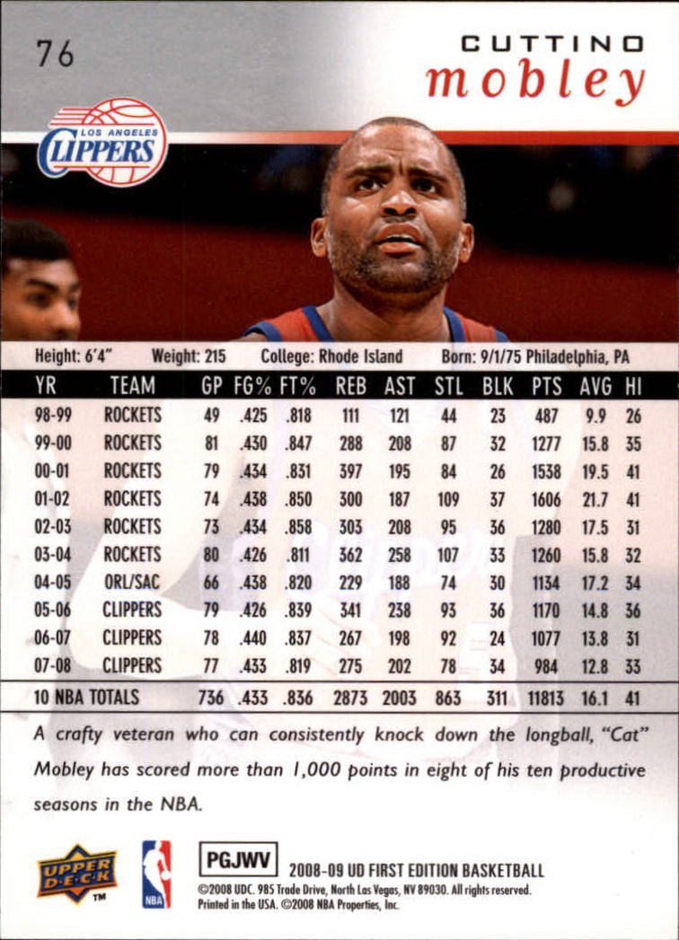 2008-09 Upper Deck First Edition Basketball Card Pick - Picture 123 of 361