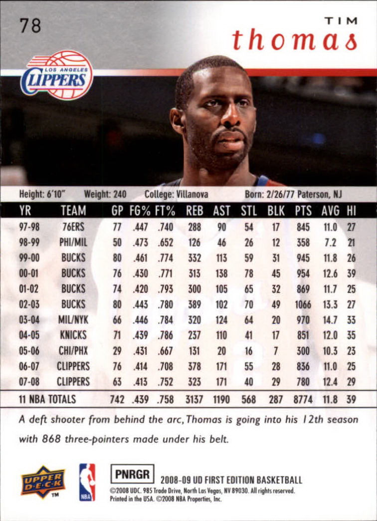 2008-09 Upper Deck First Edition Basketball Card Pick - Picture 127 of 361