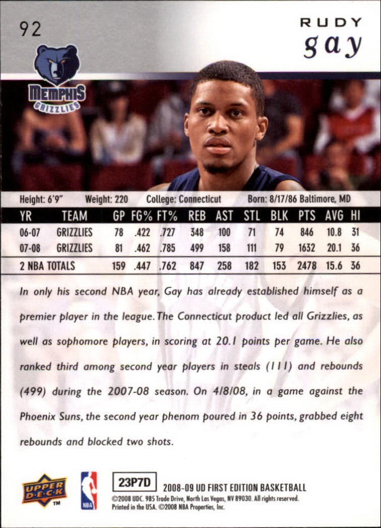 2008-09 Upper Deck First Edition Basketball Card Pick - Picture 141 of 361