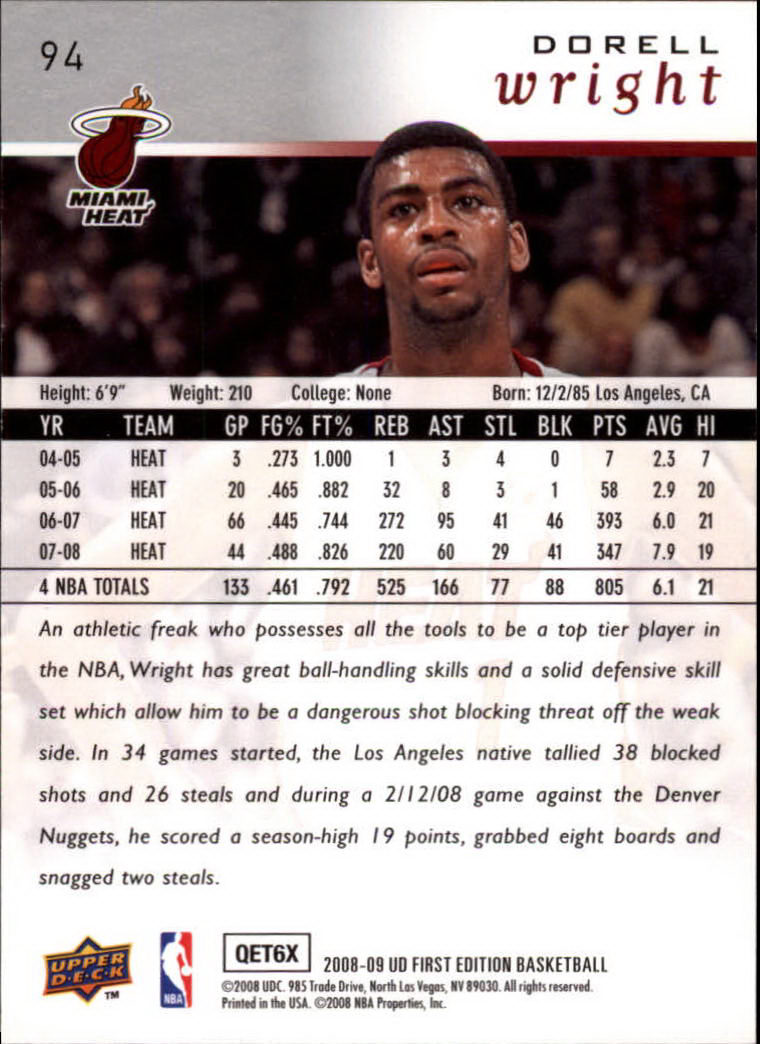 2008-09 Upper Deck First Edition Basketball Card Pick - Picture 145 of 361