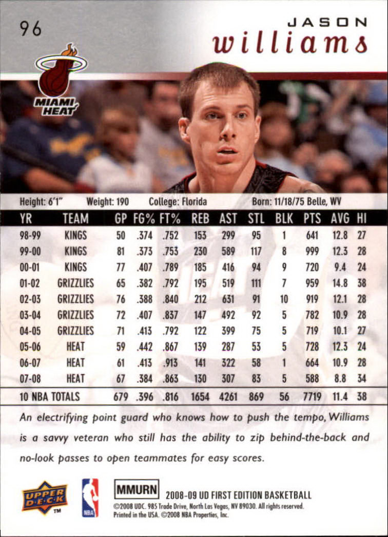 2008-09 Upper Deck First Edition Basketball Card Pick - Picture 147 of 361