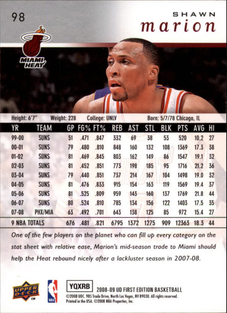 2008-09 Upper Deck First Edition Basketball Card Pick - Picture 151 of 361
