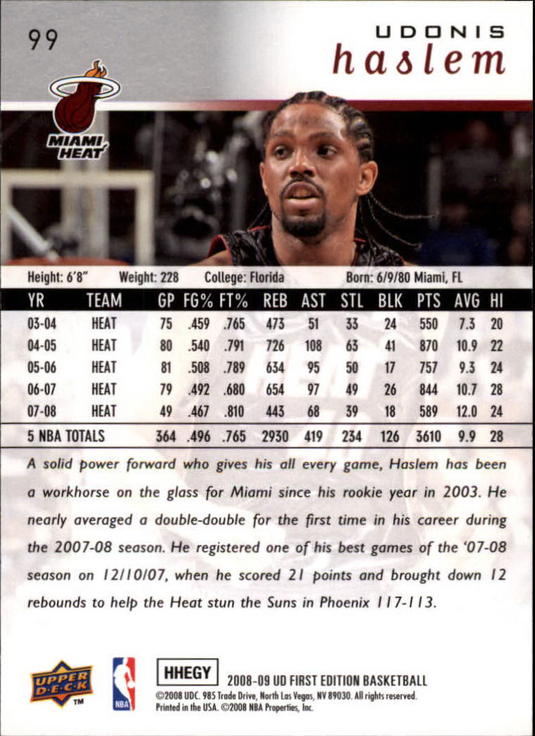 2008-09 Upper Deck First Edition Basketball Card Pick - Picture 153 of 361