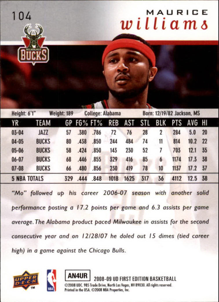 2008-09 Upper Deck First Edition Basketball Card Pick - Picture 163 of 361