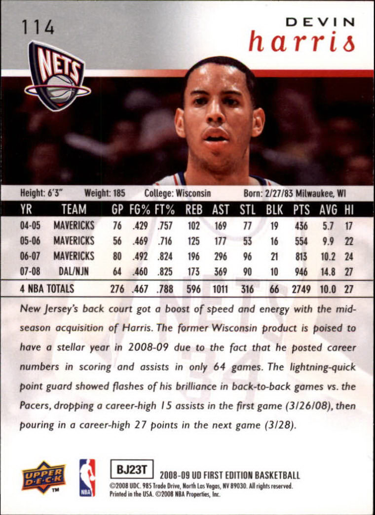2008-09 Upper Deck First Edition Basketball Card Pick - Picture 175 of 361