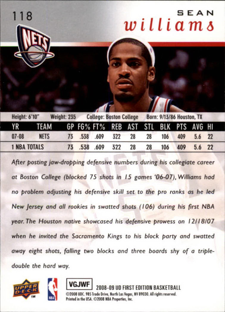 2008-09 Upper Deck First Edition Basketball Card Pick - Picture 181 of 361