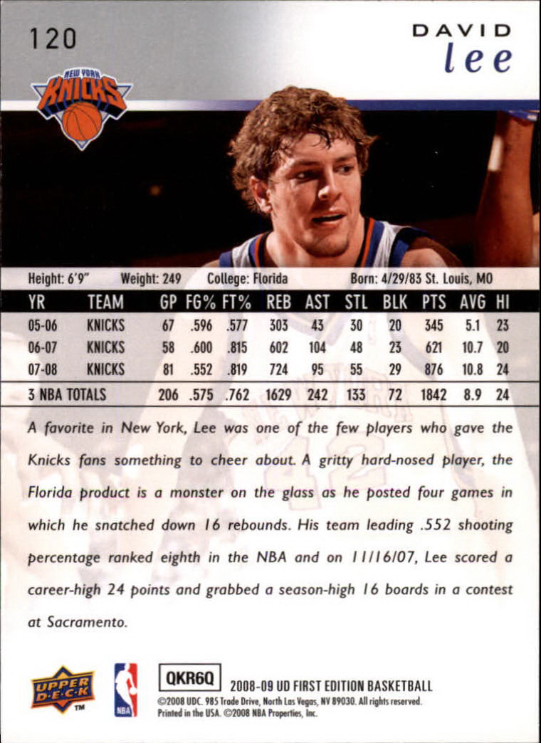 2008-09 Upper Deck First Edition Basketball Card Pick - Picture 183 of 361
