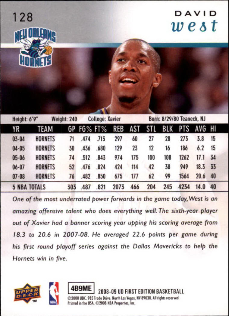 2008-09 Upper Deck First Edition Basketball Card Pick - Picture 199 of 361