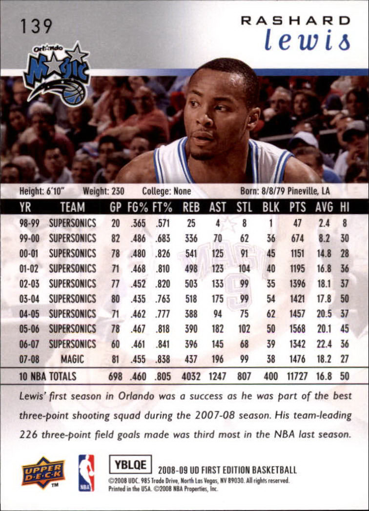 2008-09 Upper Deck First Edition Basketball Card Pick - Picture 215 of 361