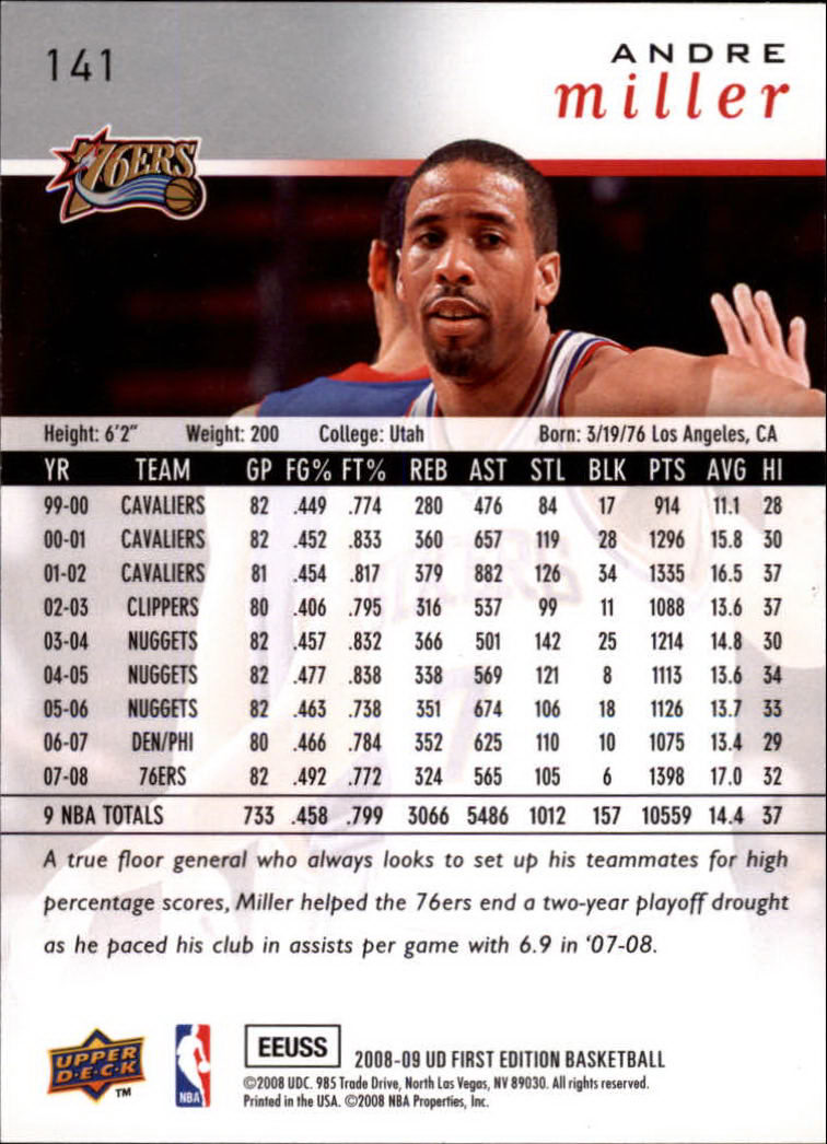 2008-09 Upper Deck First Edition Basketball Card Pick - Picture 219 of 361