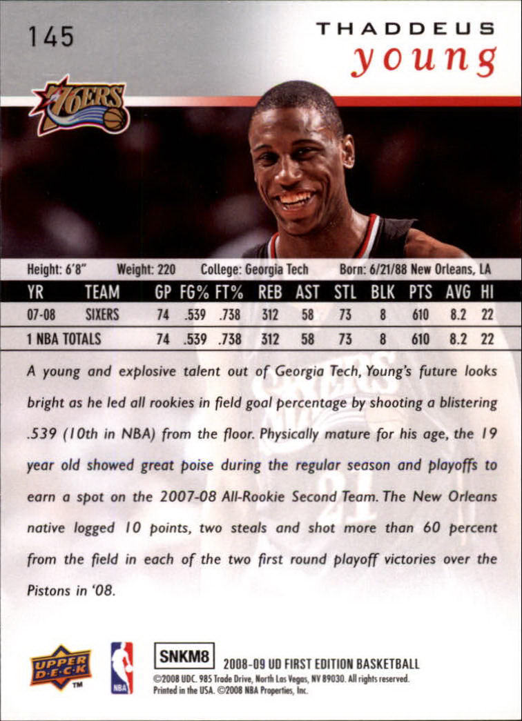 2008-09 Upper Deck First Edition Basketball Card Pick - Picture 225 of 361