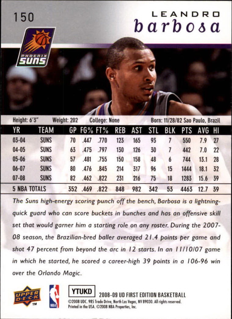 2008-09 Upper Deck First Edition Basketball Card Pick - Picture 233 of 361