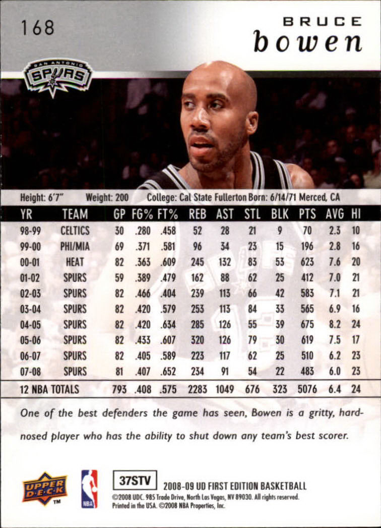 2008-09 Upper Deck First Edition Basketball Card Pick - Picture 261 of 361