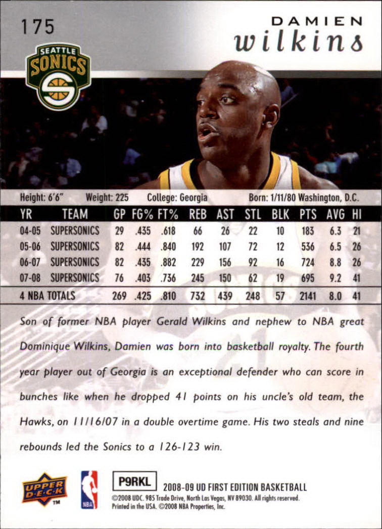 2008-09 Upper Deck First Edition Basketball Card Pick - Picture 273 of 361