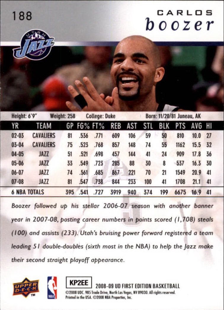 2008-09 Upper Deck First Edition Basketball Card Pick - Picture 293 of 361