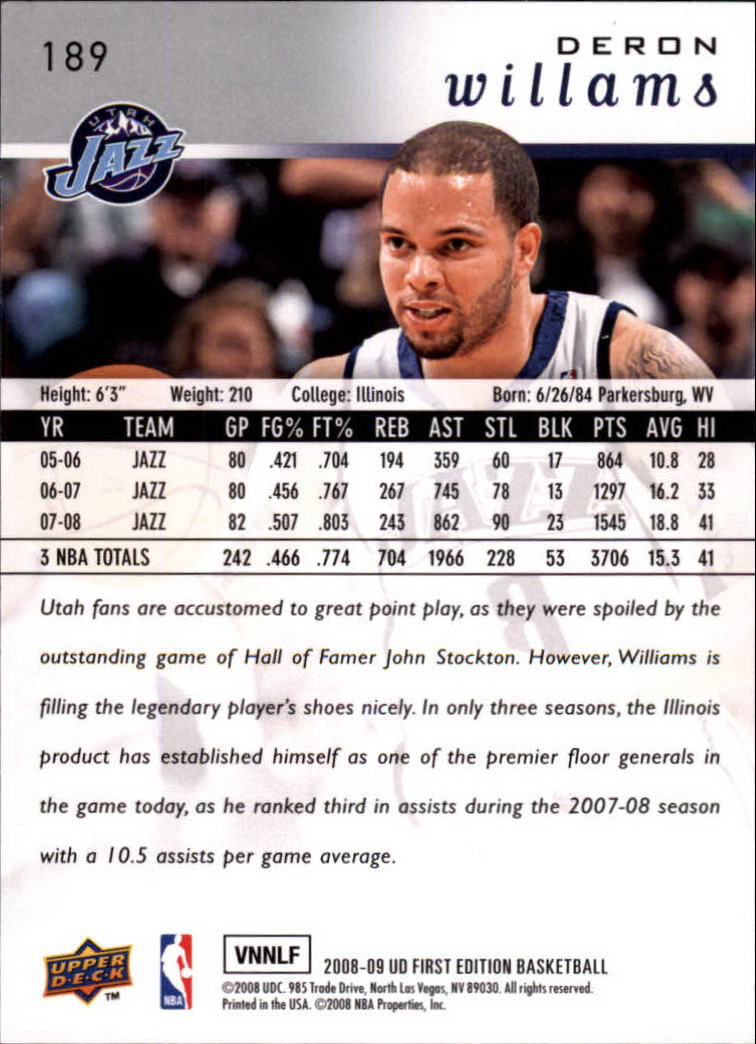 2008-09 Upper Deck First Edition Basketball Card Pick - Picture 295 of 361