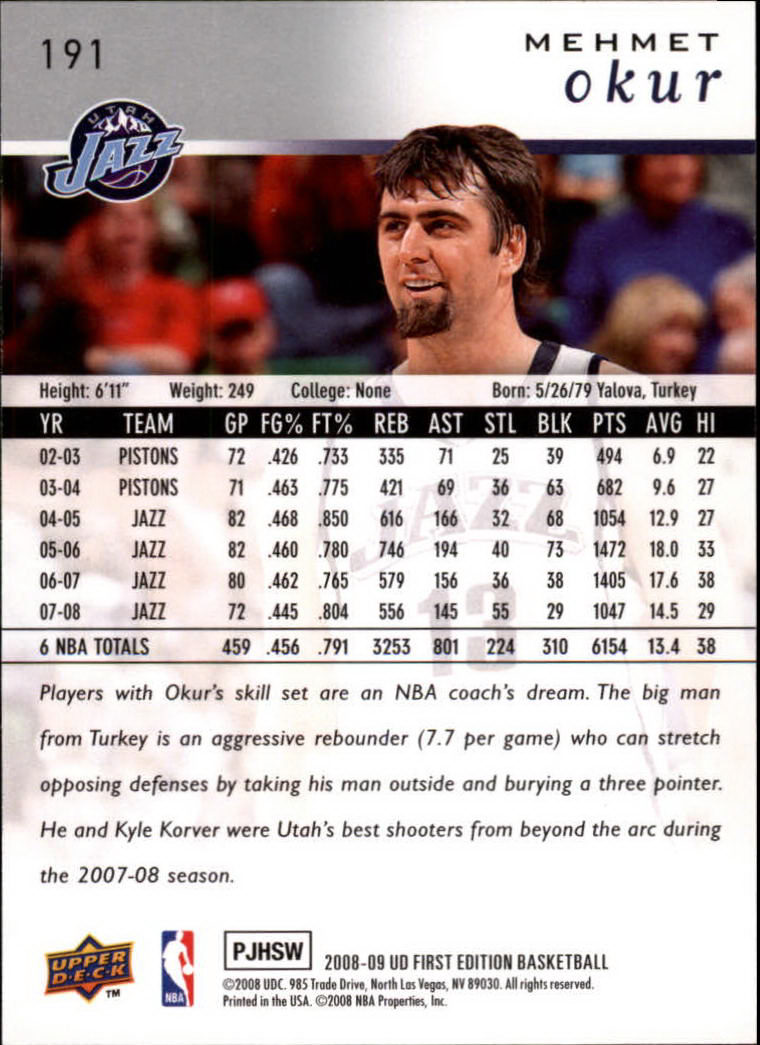 2008-09 Upper Deck First Edition Basketball Card Pick - Picture 299 of 361