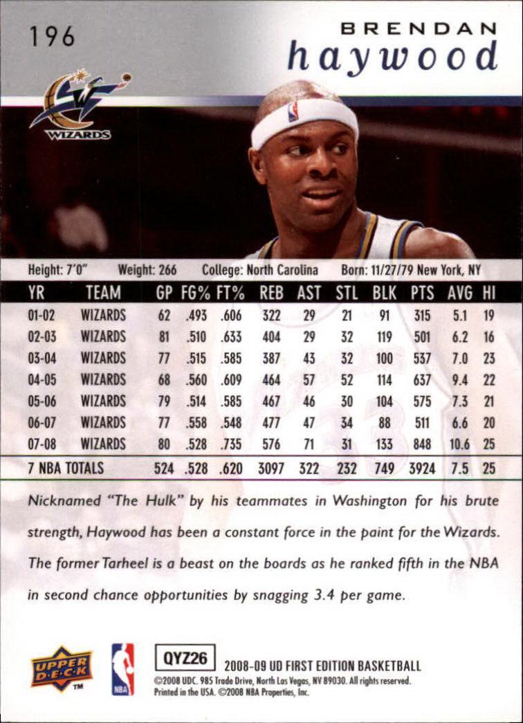 2008-09 Upper Deck First Edition Basketball Card Pick - Picture 307 of 361