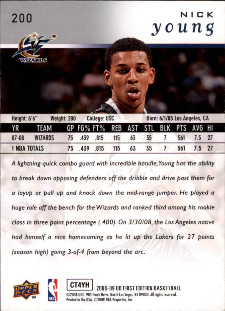 2008-09 Upper Deck First Edition Basketball Card Pick - Picture 313 of 361