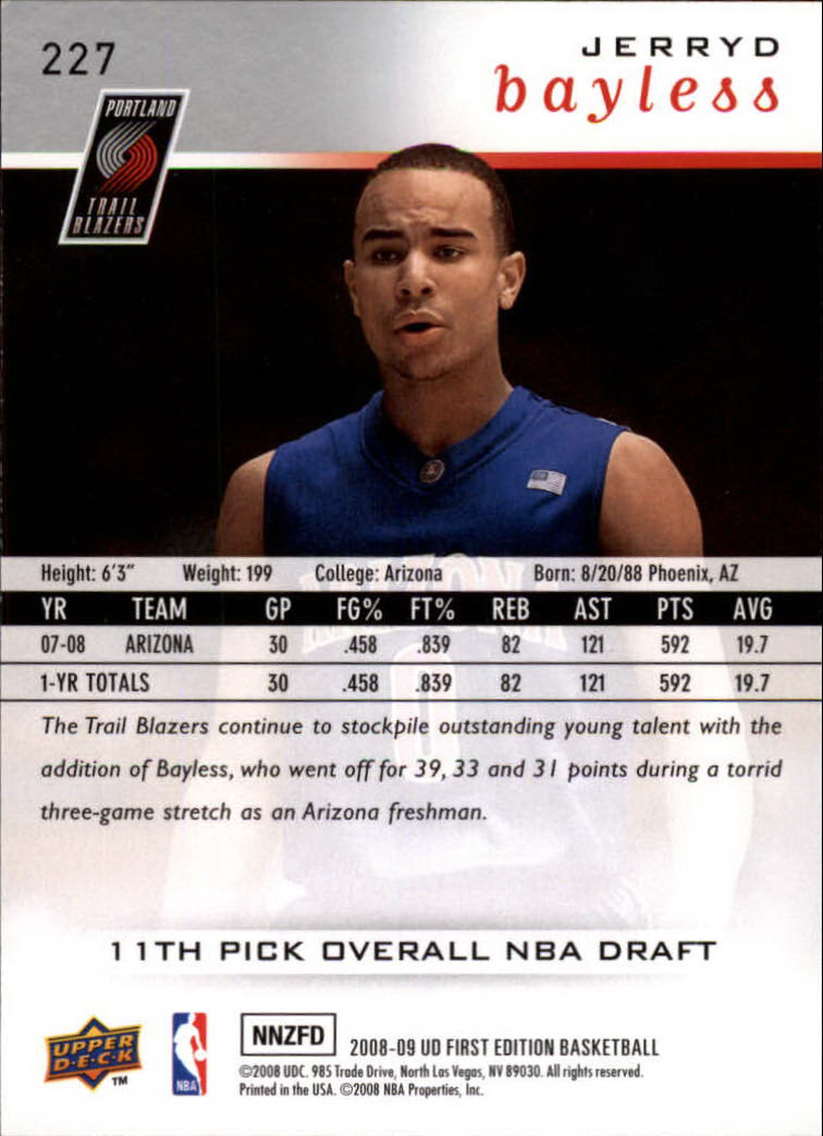 2008-09 Upper Deck First Edition Basketball Card Pick - Picture 323 of 361