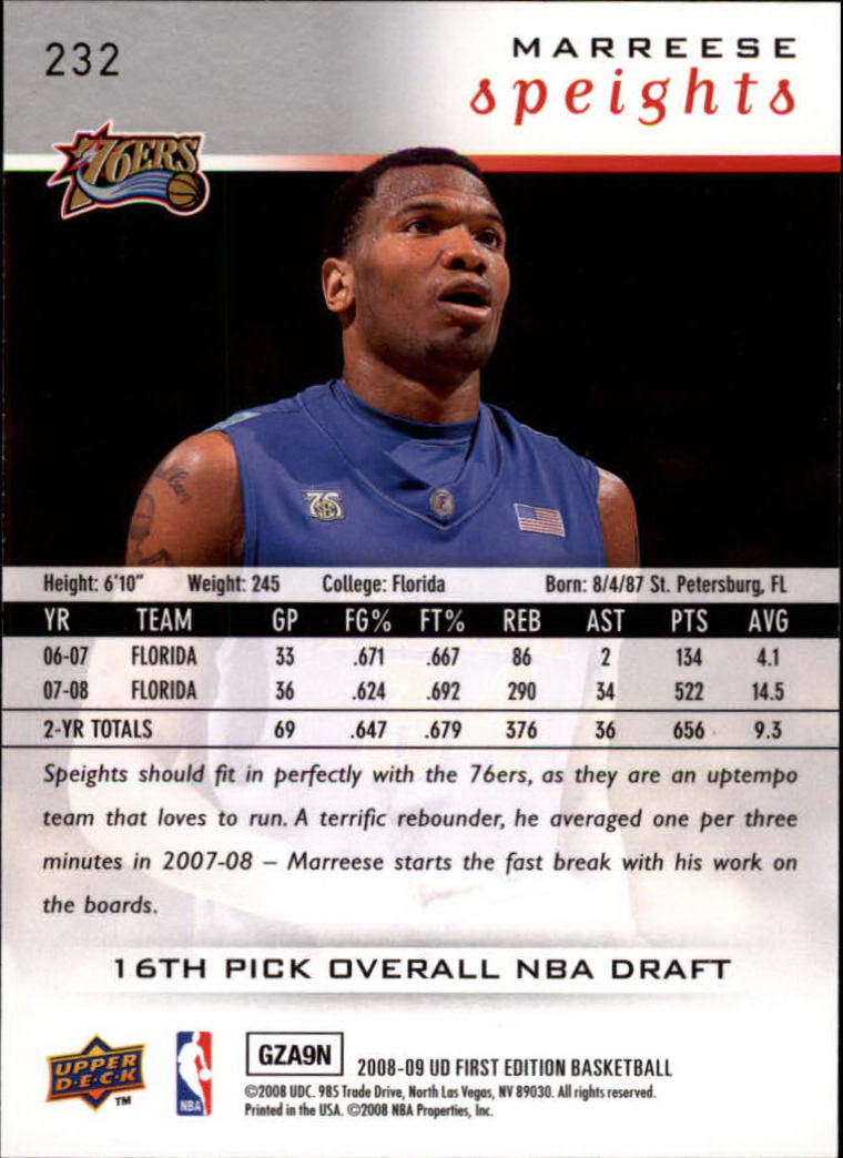 2008-09 Upper Deck First Edition Basketball Card Pick - Picture 327 of 361