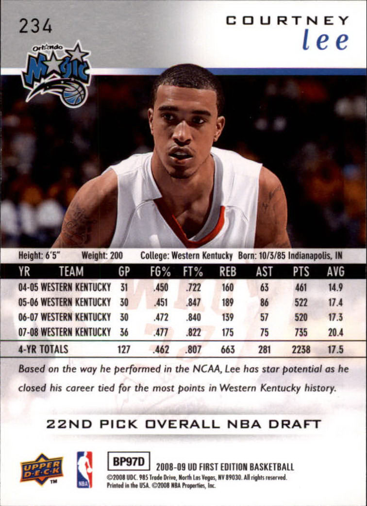 2008-09 Upper Deck First Edition Basketball Card Pick - Picture 331 of 361