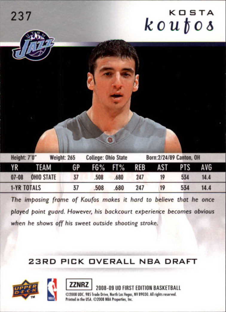2008-09 Upper Deck First Edition Basketball Card Pick - Picture 337 of 361