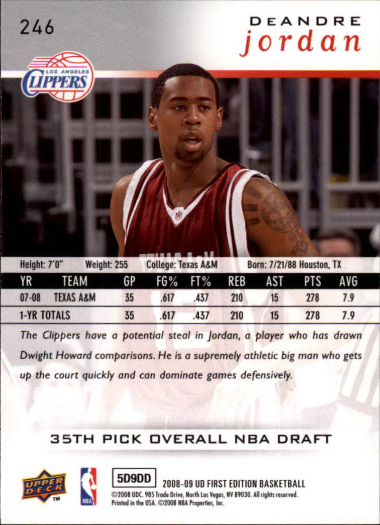 2008-09 Upper Deck First Edition Basketball Card Pick - Picture 345 of 361