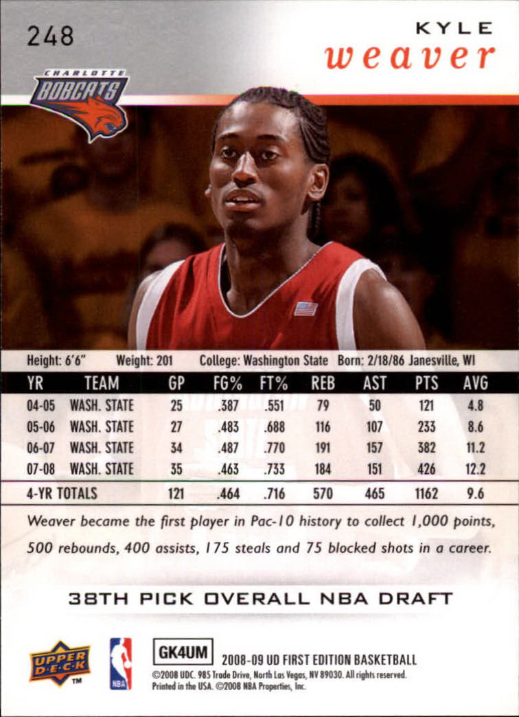 2008-09 Upper Deck First Edition Basketball Card Pick - Picture 349 of 361