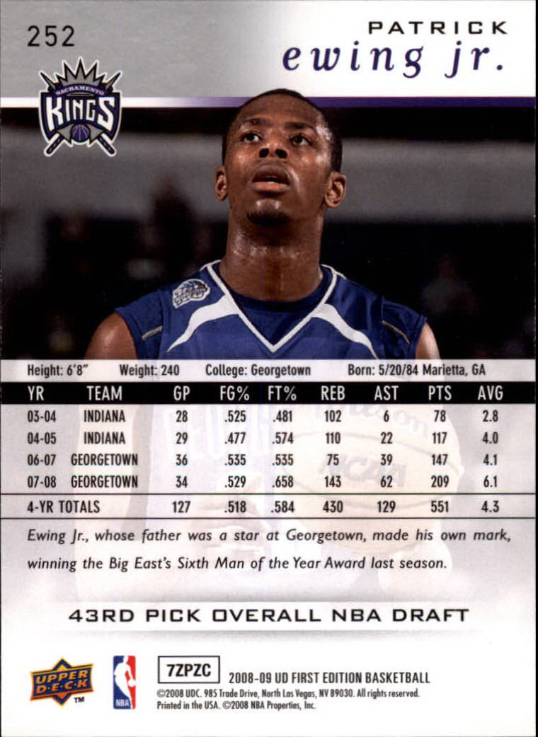 2008-09 Upper Deck First Edition Basketball Card Pick - Picture 355 of 361