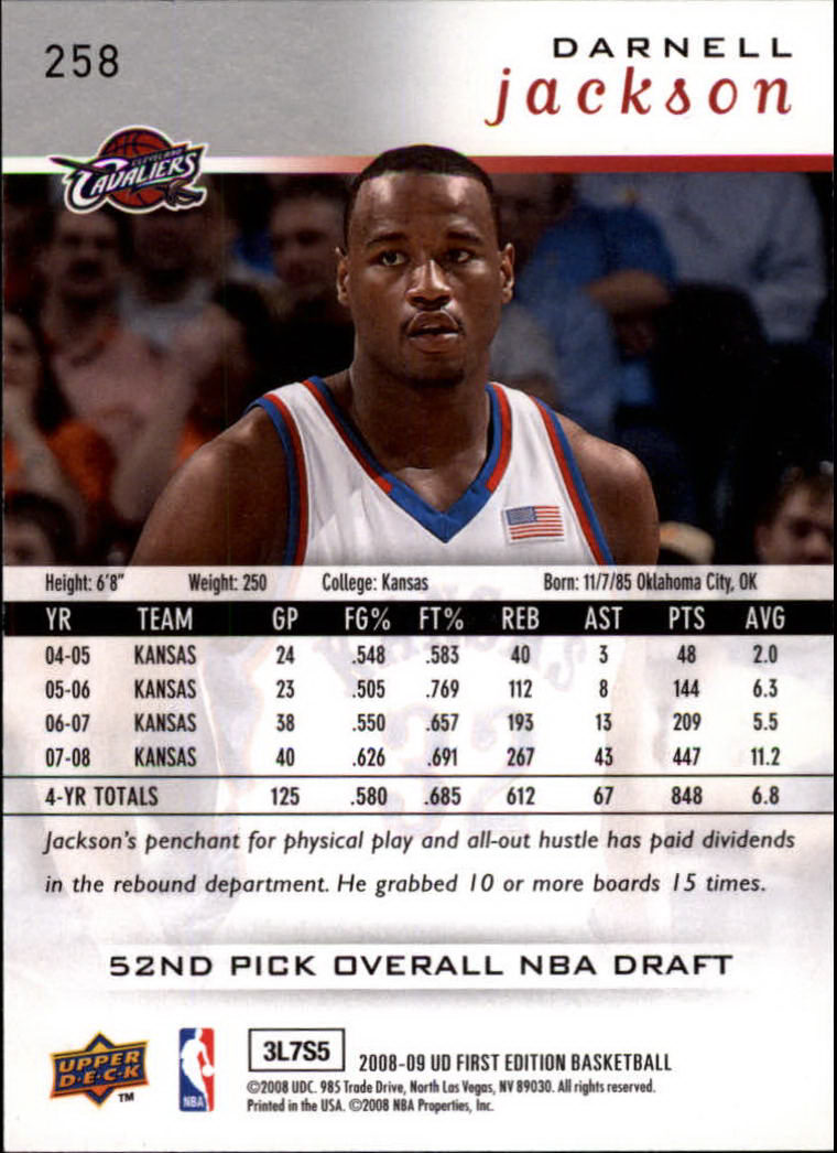 2008-09 Upper Deck First Edition Basketball Card Pick - Picture 361 of 361