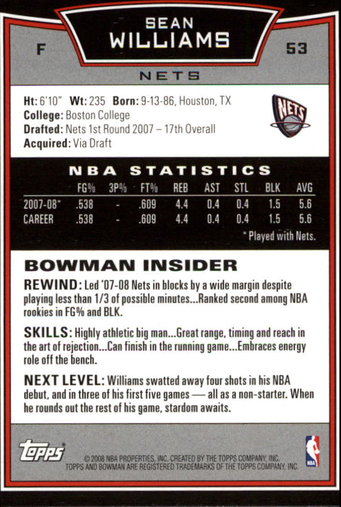 A2454- 2008-09 Bowman Basketball #s 1-150 +Rookies -You Pick- 10+ FREE US SHIP - Picture 43 of 133