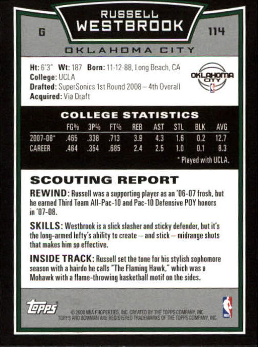 A2454- 2008-09 Bowman Basketball #s 1-150 +Rookies -You Pick- 10+ FREE US SHIP - Picture 105 of 133