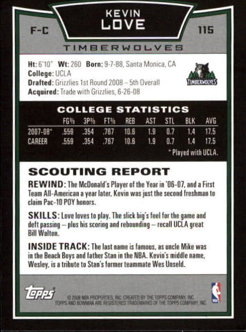 A2454- 2008-09 Bowman Basketball #s 1-150 +Rookies -You Pick- 10+ FREE US SHIP - Picture 107 of 133