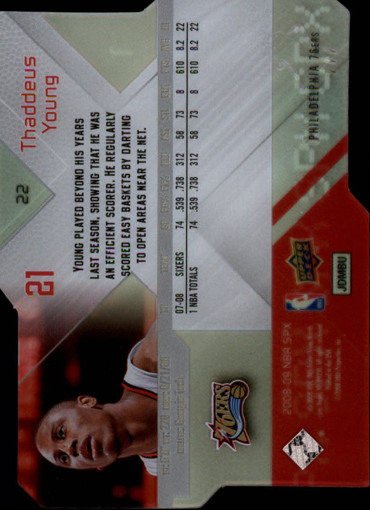 2008/2009 SPX (Upper Deck) Basketball - Picture 17 of 73
