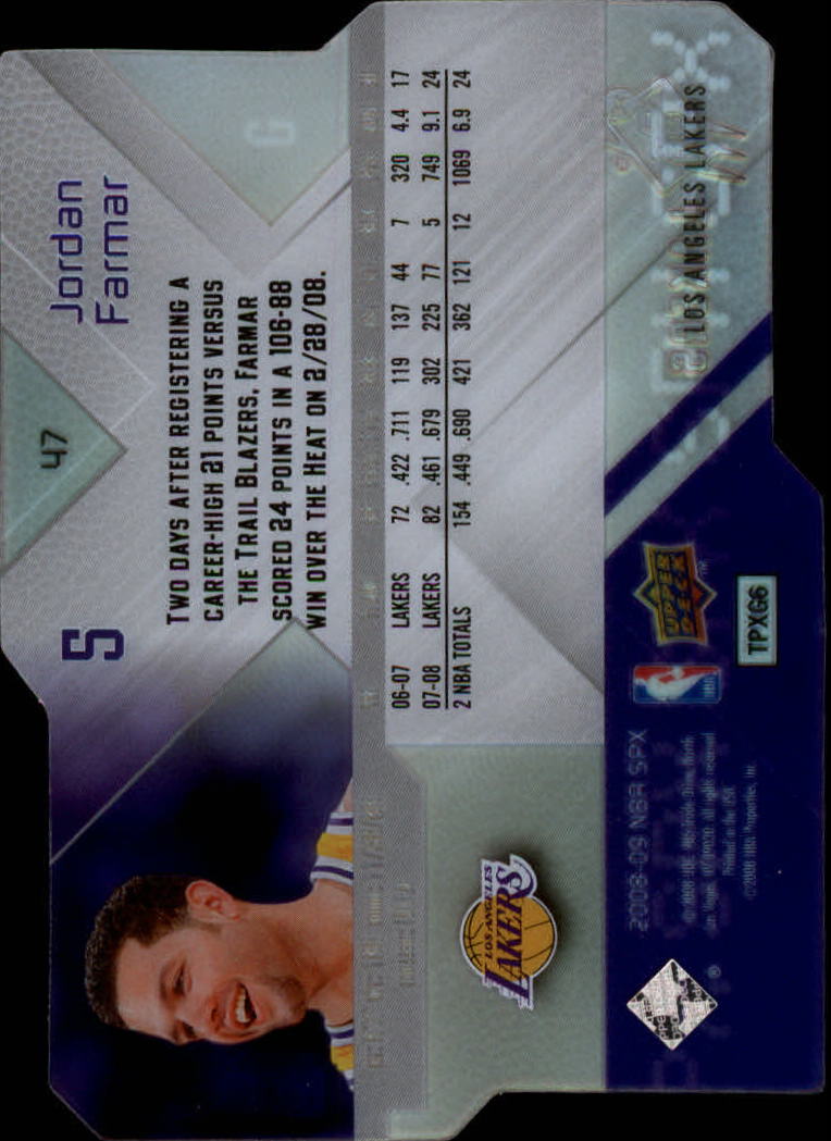 2008/2009 SPX (Upper Deck) Basketball - Picture 43 of 73