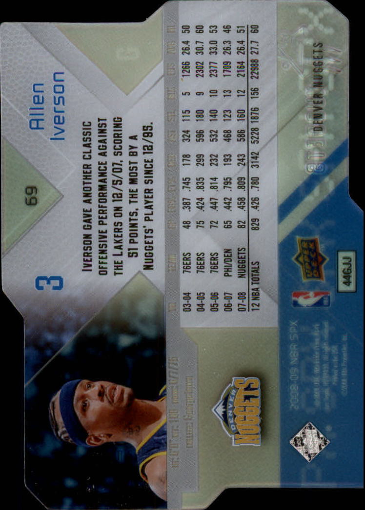 2008/2009 SPX (Upper Deck) Basketball - Picture 55 of 73
