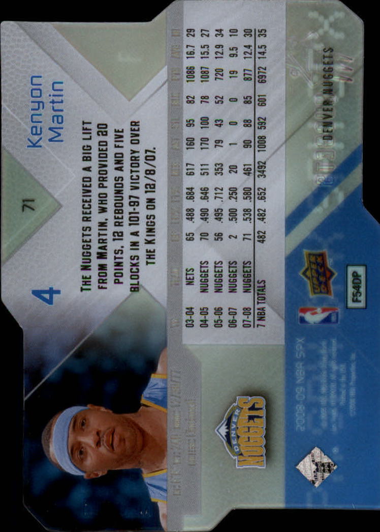 2008/2009 SPX (Upper Deck) Basketball - Picture 57 of 73