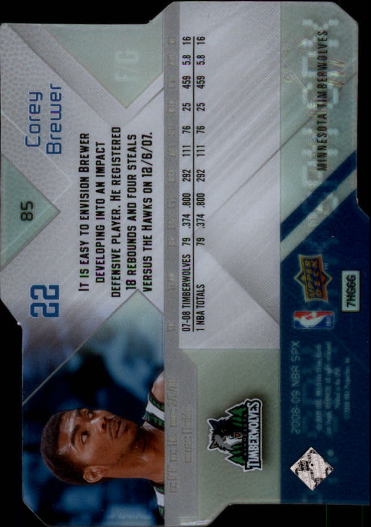 2008/2009 SPX (Upper Deck) Basketball - Picture 67 of 73