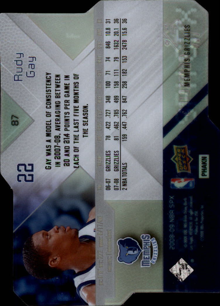 2008/2009 SPX (Upper Deck) Basketball - Picture 71 of 73